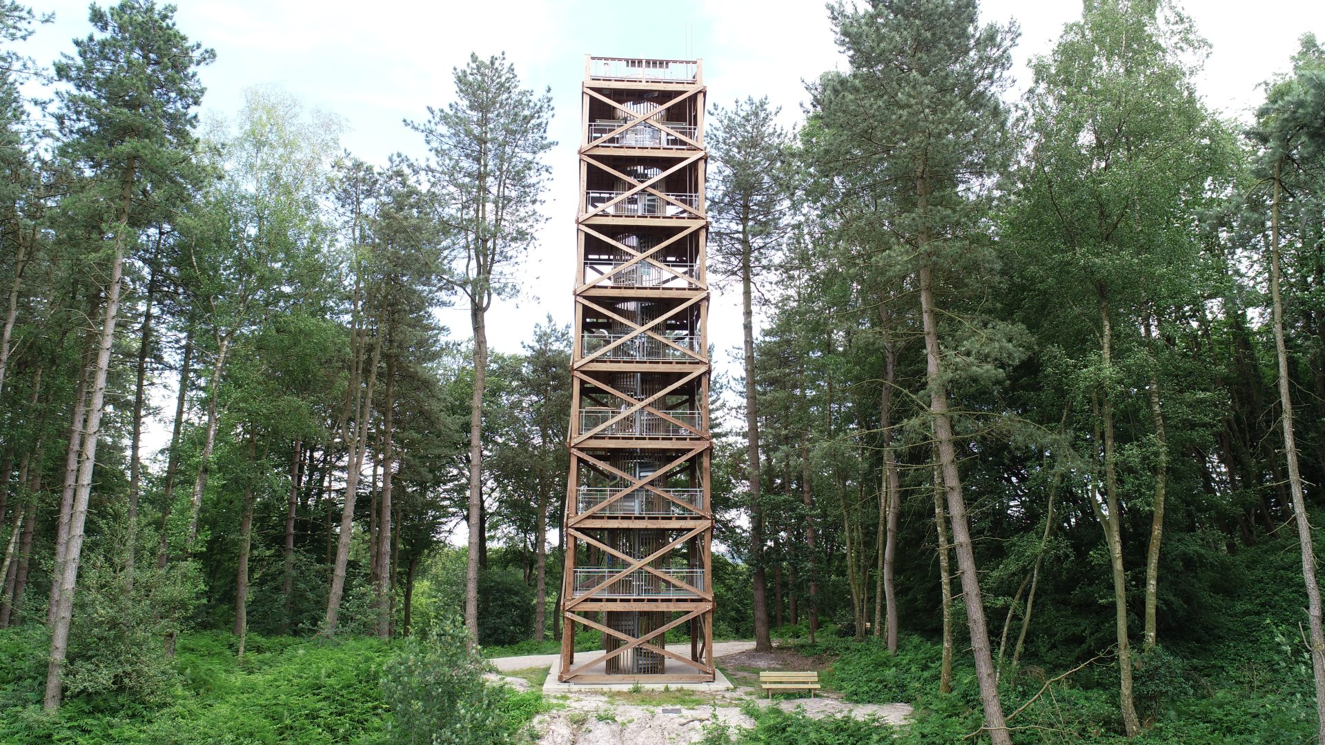 la tour d'observation du général Mangin, en forêt de Retz